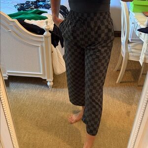 Albion Checkered Black and Gray Pants small